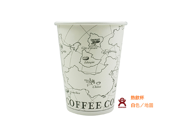 Single layer hot drink paper cup